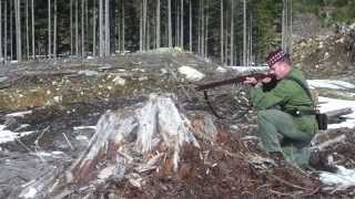 1800 Pattern Baker Rifle Loading and Firing [upl. by Johnsson120]