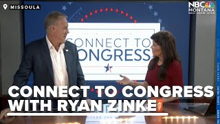 LIVE Zinke talks lumber closures timber management Flathead Lake levels homelessness [upl. by Iznil]