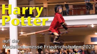 Faszination Modellbau in Friedrichshafen 2023  Harry Potter fliegt bei der Indoor Flugvorführung [upl. by Huldah]