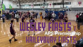 Wesley Firsts vs Haileybury  APS Premiership [upl. by Nicola751]