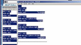 Day 4 SAP ABAP BEGINNERS  STRING OPERATIONS [upl. by Cira]