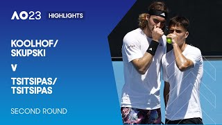 KoolhofSkupski v TsitsipasTsitsipas Highlights  Australian Open 2023 Second Round [upl. by Yim]