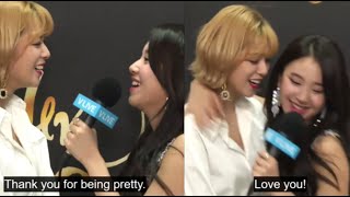 TWICE 트와이스 Chaeyoung and Jeongyeon GDA moments  180110  JeongChaeng  NOJAM BROS  정연 채영 [upl. by Adaline987]