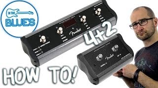 2 amp 4 Button FootSwitch for Fender Mustang III IV amp V Guide [upl. by Lrub]