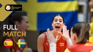 Full Match  Spain vs Sweden  CEV Volleyball European Golden League 2024 [upl. by Eibocaj]