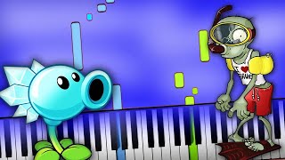 Plants Vs Zombies  Graze the roof on piano [upl. by Aikimat867]