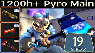 BluGalaxian in Action🔸1200h Pyro Main Experience TF2 Gameplay [upl. by Aicirtap687]