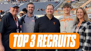 Tennessee footballs top 3 MOST important recruits for Volunteers 2024 class I Vols Recruiting [upl. by Ydnar624]