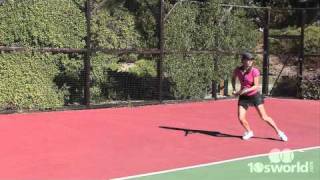 Stroke Gallery  Claire  Forehand Topspin Lob [upl. by Eirb]