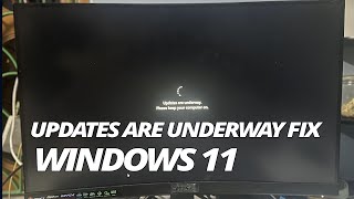 How to Fix Windows 11 quotUpdates Are Underwayquot LoopSolved [upl. by Anelhtac]