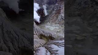 4k UHD Incredible volcanic landscape on Whakaari White Island New Zealand 2 whakaari whiteisland [upl. by Eenoj221]