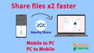 Nearby share for Windows 11 amp 10  Share files from Android mobile to PC  Google Nearby Share Beta [upl. by Ienttirb115]