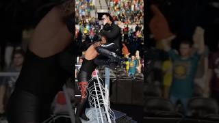 WWE 2K24 chokeslam through barbed wire stacked tables wwe2k24 wwe [upl. by Nnaecyoj]