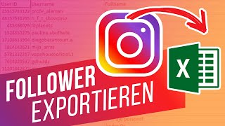 Instagram Follower zu Excel exportieren  IGExport Export Instagram Followers Tool [upl. by Avah]