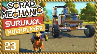 WISHBONE SUSPENSION  Scrap Mechanic Survival 23 Multiplayer Gameplay [upl. by Jonathan594]