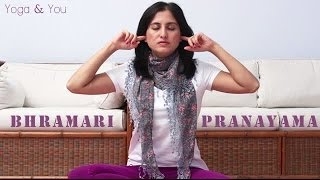 How to do Bhramari Pranayama Bee Breathing Technique  Ventuno Yoga and You [upl. by Akeihsat234]