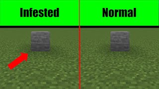 How to differentiate between infested and normal blocks in Minecraft [upl. by Greyso]