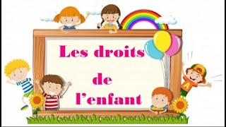 Projet de classe  Les droits des enfants [upl. by Newg]