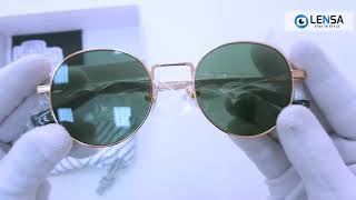 Unboxing ochelari de soare unisex Hawkers MOMA2 GOLD GREEN BOTTLE – LENSARO [upl. by Petigny]