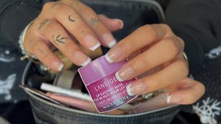 ASMR Tapping on Makeup rummaging through bag tingly [upl. by Storz]