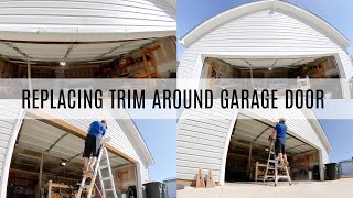 How to Replace Trim Around Garage Door [upl. by Sheedy]