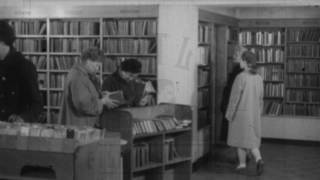 Visiting the Library 1950s  Film 96261 [upl. by Llednohs]