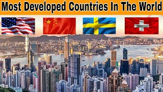 Top 10 Most Developed Countries To Live 2024 [upl. by Ardnaik]