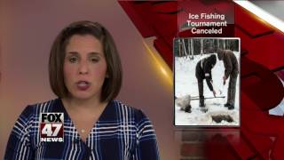 Mother Nature ruins plans for ice fishing tournament [upl. by Marylinda]