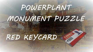 PowerPlant Puzzle  Red Keycard  Rust [upl. by Iaverne92]