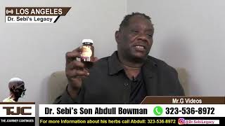 Dr Sebis Son Abdull Bowman Talks About His Herbs [upl. by Lorrie58]