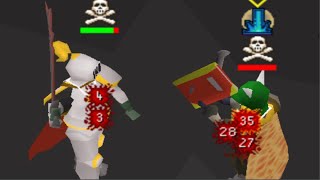 OSRS  Trying out new Bounty Hunter on a 20 Def Pure  Fighting Myself [upl. by Tarrel]