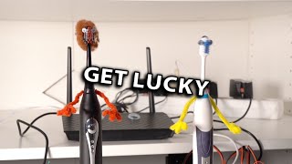 Daft Punk – Get Lucky Electric Toothbrush Cover [upl. by Ahsienyt]