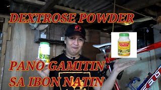 paano gamitin ang dextrose powder sa ating ibon [upl. by Femmine77]