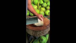 How to peal coconut [upl. by Nylidnam]