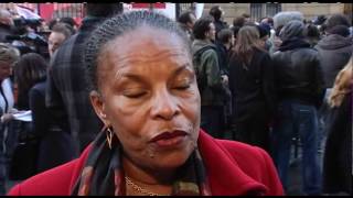 1er tour  La réaction de Christiane Taubira [upl. by Mandal799]