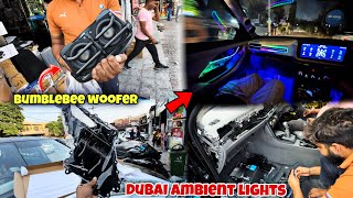 Unique subwoofer and ambient lights in our creta 😍 Creta Base to Top Conversion  Part  5 [upl. by Abad]