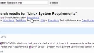 Searching your Polarion Portal tutorial [upl. by Air377]