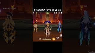 I found C7 Navia in Coop navia genshinimpact [upl. by Reine]