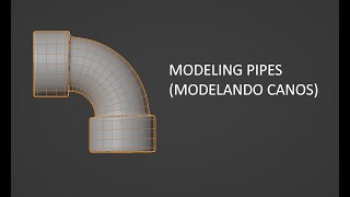 Blender  Simple Pipe Modeling Workflow canos no blender [upl. by Rahs]