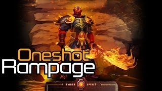 Ember Spirit Oneshot Rampage with Magnus [upl. by Dnomal]