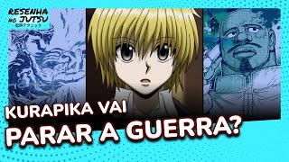 KURAPIKA TENTA PARAR A GUERRA HALKENBURG QUASE MORTO E BENJAMIN PODE SER TRAÍDO Hunter x Hunter 403 [upl. by Senaj]