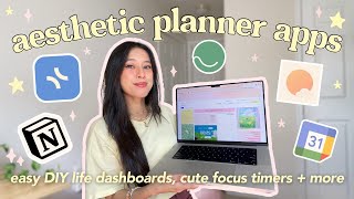 5 daily planning apps for visual thinkers 💭 simple  aesthetic [upl. by Anawit]