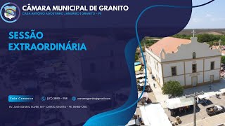 V SESSÃO EXTRAORDINÁRIA DA CÂMARA DE VEREADORES DE GRANITO  PE [upl. by Innos]