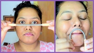 Spring Hair Removal Tool  Epilator Stick  How To Remove Upper Lip Hair [upl. by Yllah71]