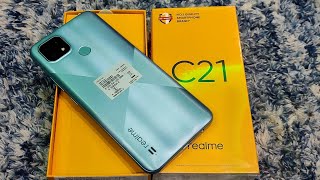 Realme C21 4GB64GB Cross Blue Unboxing First look amp Review  🔥 🔥 🔥 [upl. by Cadal336]