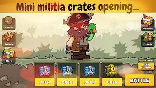 mini militia crates opening  minimilitia [upl. by Nayrb350]