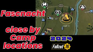 Fasnacht Closest AFK Camp Locations Fallout 76 fallout76 [upl. by Enahsed]