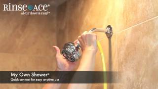 Official Rinse Ace ® Snap N Spray ™ amp My Own Shower ® In Use Video [upl. by Sunil]