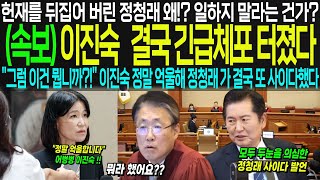 속보 quot제가 뭘 잘못했습니까quot 끝까지 억울하다던 이진숙 헌법재판소 입장 딱 10분 구속수사 대반전 quot이건 다 오해입니다quot 외쳤지만 정청래 역대급 발언에 현장 초토화 [upl. by Brechtel]