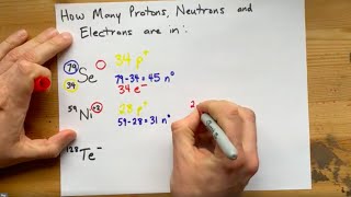 Atomic Notation How Many Protons Neutrons and Electrons are in [upl. by Sokil]